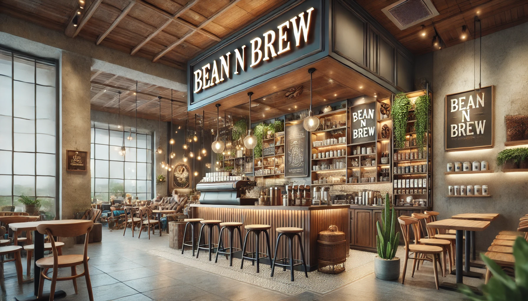 Coffee shop interior